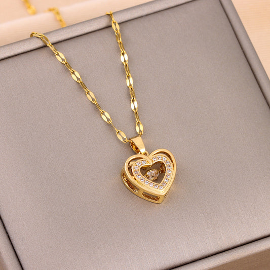 Bella Mila Double-Layer Love Necklace