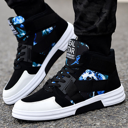 Camouflage High-Top Shoes