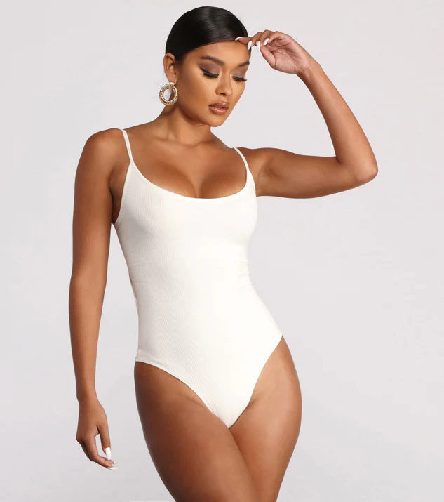 Backless One-Piece Swimsuit