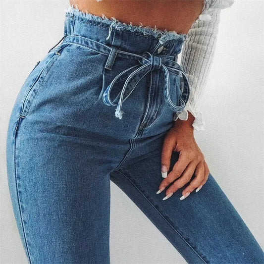 High-Waist Denim Jeans