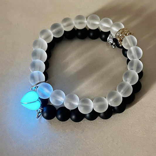 Bella Mila Glow-in-the-Dark Couple Bracelets